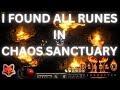 Chaos sanctuary until all runes  diablo 2 resurrected