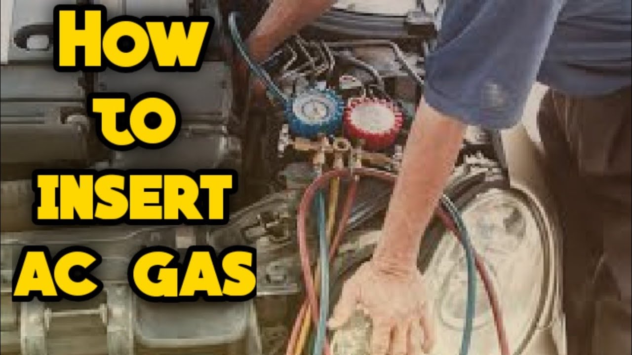 how to insert car ac gas YouTube