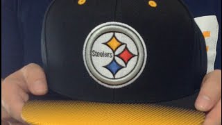 Steelers 'STOP-ON-A-DIME SNAPBACK' Black-Gold Hat by Mitchell and Ness