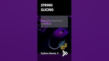 String Slicing  | Python Shorts 17 | Python Tutorial | Deepak Radhakrishnan