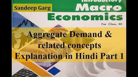 Aggregate Demand and Related Concepts Chapter 7 CBSE class 12 Sandeep Garg explained in Hindi Part 1