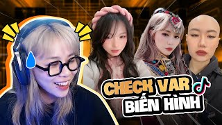 MisThy react trend Check Var Biến Hình hot TikTok. Ngỡ ngàng với tạo hình chiến đét của người này!?