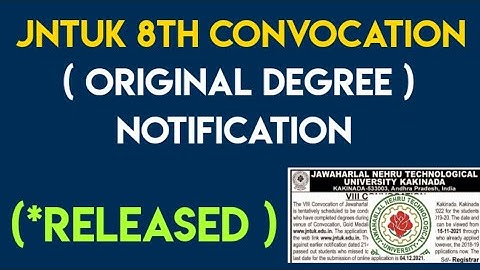 JNTUK ORIGINAL DEGREE NOTIFICATION 2021 ||JNTUK OD NOTIFICATION 2021 ||JNTUK UPDATES 2021||