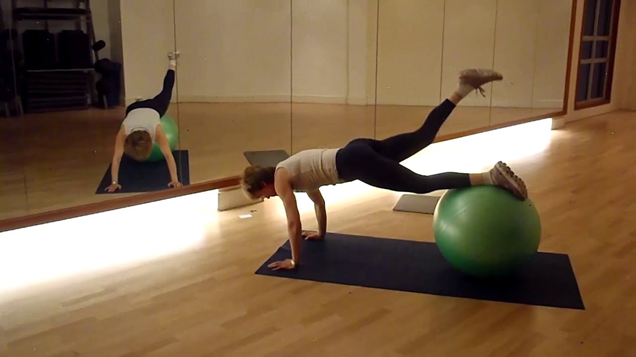 Exercises for Riders, strength with gym ball YouTube