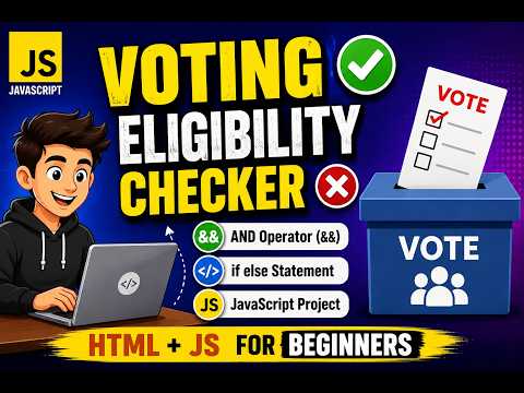 JavaScript Voting Eligibility Checker Using AND Operator (&&)