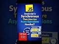 JavaScript Is Single-Threaded Then How Does It Handle Async Operations? #javascriptinterview #coding