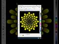 coreldraw special effect neon petal spiral design | #design #coreldraw