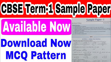 CBSE Term-1 Sample Paper Available now 2021-22 / Maths - Class 10th Basic+Standard
