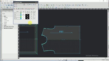 PATTERN GRADING in optitex cad, basic grading in cad,garment cad