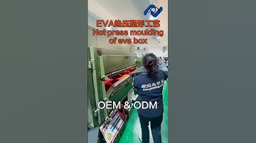 EVA box factory - mold hot pressing process#carrybagmanufacturer #toolbox #evacase#sewing#storagebag