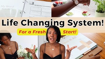 HALF YEAR RESET  ✨ 12 Week Year Planning System ✨ - goal setting, intentions, habits + routines