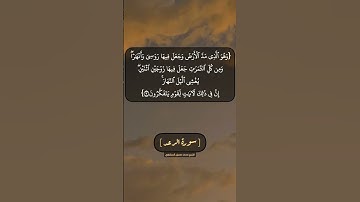 سورة الرعد الآية ٣ بصوت الشيخ محمد صديق المنشاوي