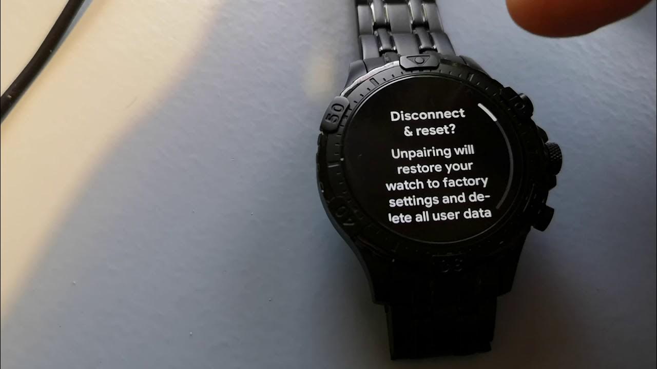 Fossil Gen 5 Garrett HR reset to factory settings and the "ticking