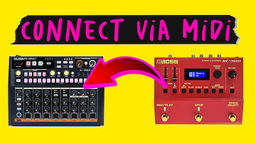 Connect the RC-500 with the DrumBrute Impact (via Midi)