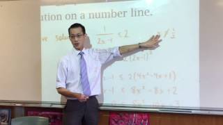 Y11 Maths Ext 1 Quiz (2 of 3: Inequalities with a rational function) Y11 Maths Ext 1 Quiz (2 of 3: Inequalities with a rational function)