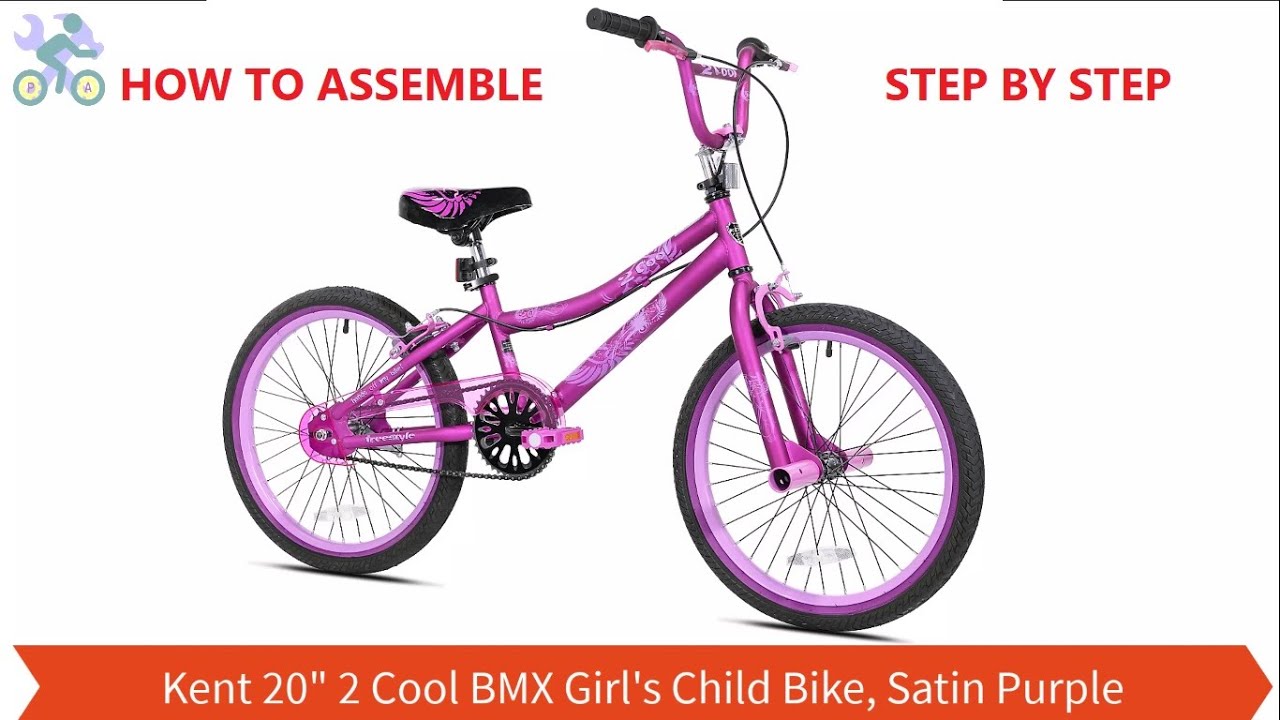 How To Assemble Kent 20 inch 2 Cool BMX Girl's Child Bike, Satin Purple