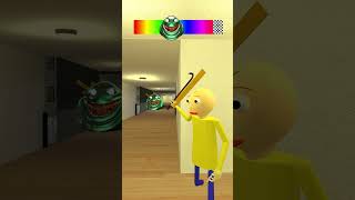 Giant Emerald Pou Bou vs Yellow Baldi in Hotel - Garry's Mod