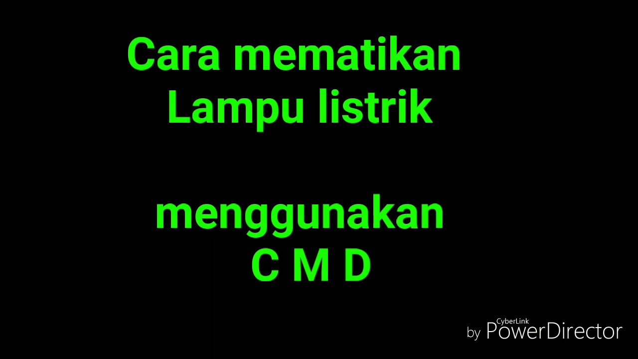 Cara Hecker Lampu Listrik Menggunakan Cmd 2017 Hd Youtube