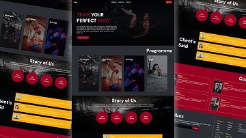 Responsive Fitness Gym Website using HTML CSS and Javascript | Fitness Website