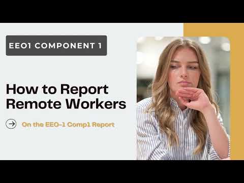 EEO-1 Component 1:  How to Report Remote Workers - Excel Spreadsheet Template