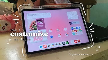 How I customize my tablet 𐙚 | huawei matepad 11.5, making wallpapers, aesthetic widgets, new case ⋆˚