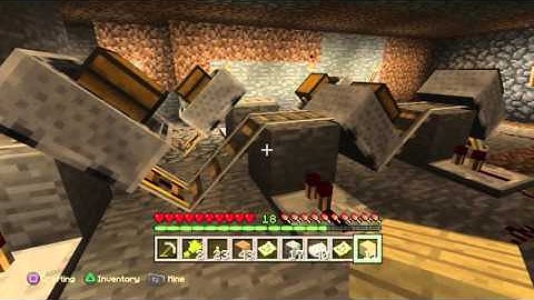 Minecraft: minecart chest storage system