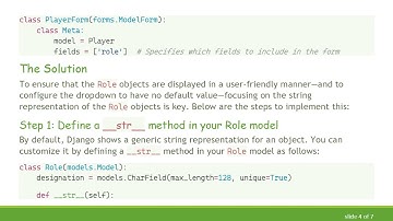 How to Display a ForeignKey Field in a ModelForm with No Default Value in Django