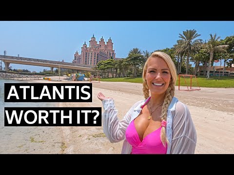 EXPLORING ATLANTIS AQUAVENTURE WATER PARK  & THE PALM HOTEL & | DUBAI UAE