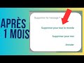 Tuto comment supprimer un message aprs plusieurs jours sur whatsapp