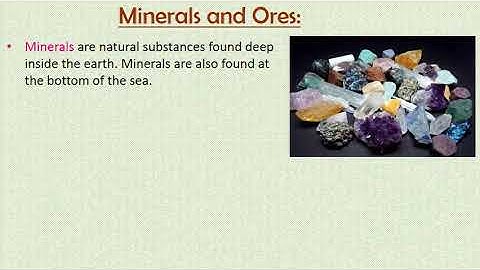 Mineral Resources of India, CBSE - S.ST/EVS, Class - 4