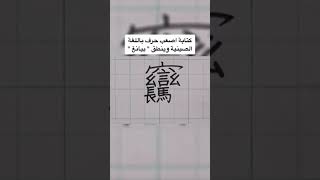 طريقة كتابة اصعب حرف في العالم (باللغة الصينية)  😳😱 screenshot 2