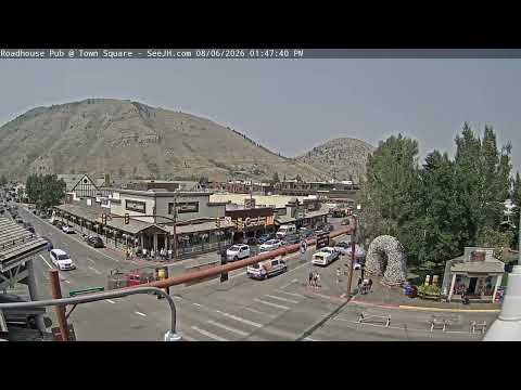 SeeJH.ai: Jackson Hole Cache Street Timelapse - August 6, 2026