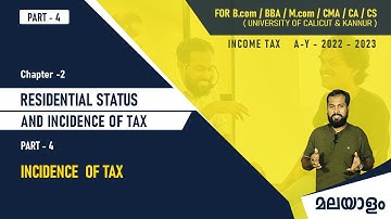 C-2- Residential status and tax liability P-4-Calicut university/ B.Com/BBA/M.Com/CMA/CA/CS