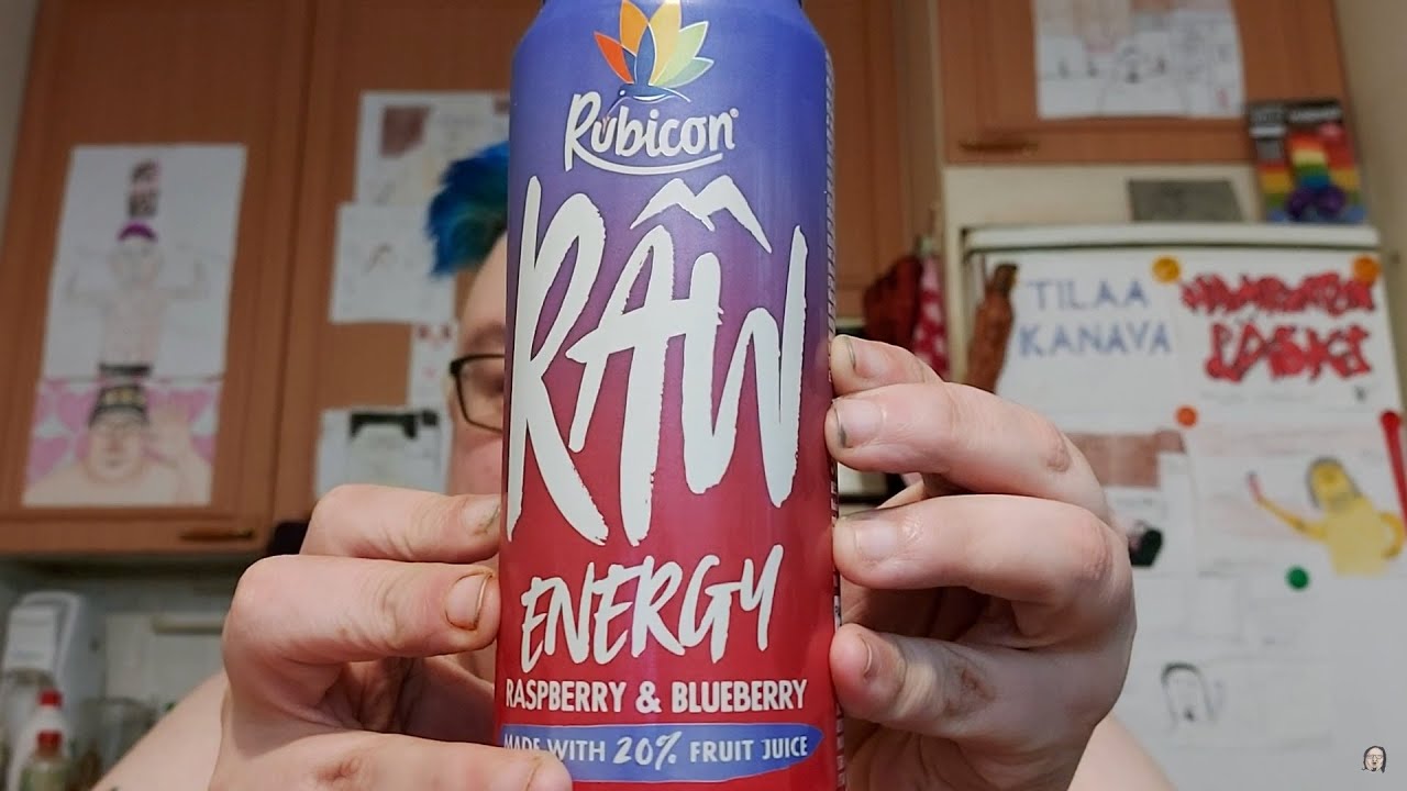 Juomatesti: Rubicon Raw Energy Raspberry & Blueberry - YouTube
