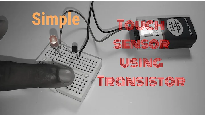 How to make simple touch sensor circuit using BC547 transistor||Electronics Hour