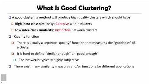 DATA MINING   5 Cluster Analysis in Data Mining   2 1 Basic Concepts   Measuring Similarity between