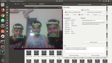 Multiple face recognition from live webcam