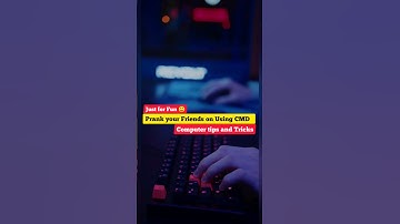 Prank your friends on Using CMD || how to prank your friends on cmd #shorts #cmd #prank