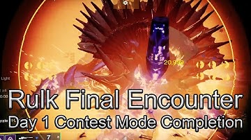 Rhulk Encounter Contest Mode Clear | Day 1 Vow Of The Desciple Raid Destiny 2