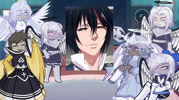 Hazbin Hotel Angels react to diablo | rimuru tempest | Slime | Lucifer | Gacha life 2