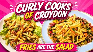 CURLY COOKS of CROYDON The Fries ARE the Salad — Garlic Chicken Parmesan Fry Salad @sawalhaadderleys