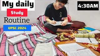 MY 12 HOUR STUDY ROUTINE FOR UPSC PRE-2024*3AM STUDY ROUTINE FOR UPSC 2024*MY STUDY ROUTINE VLO