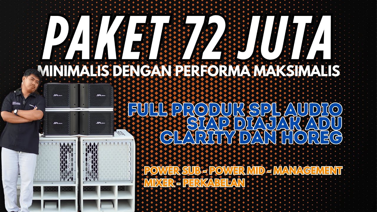 PAKET 72 JUTAAN DARI BREWOG SPL AUDIO DENGAN KOMPONEN FULL PABRIKAN SPL