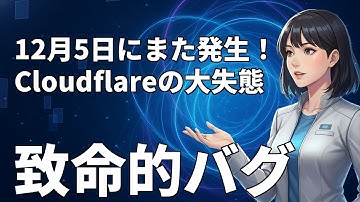 【速報】Cloudflare 2025年障害連発の深層！設定バグとWAF変更で世界が停止【ロカのITニュース】