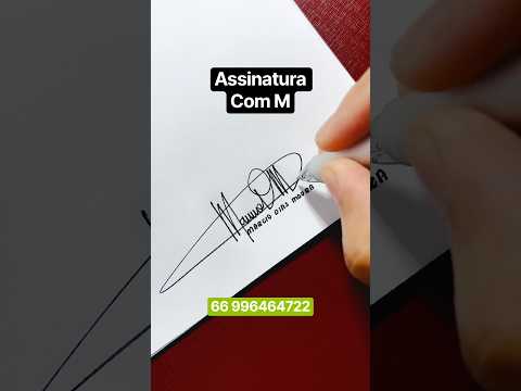 COMO ASSINAR COM A LETRA M