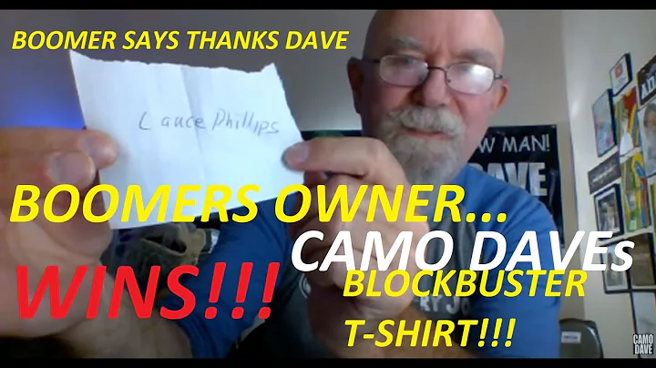 Boomers Owner Wins Camo Daves Blockbuster T-Shirt ...