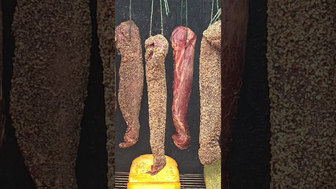 Lachsschinken Lende und käse selber gemacht Räuchern - YouTube