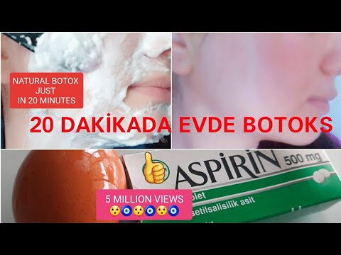 20 DAKİKADA EVDE BOTOKS YAPIN-HEM DE 2 KOLAY MALZEME İLE- ANINDA YÜZ GERME #Kırışıklık #DoğalBotoks