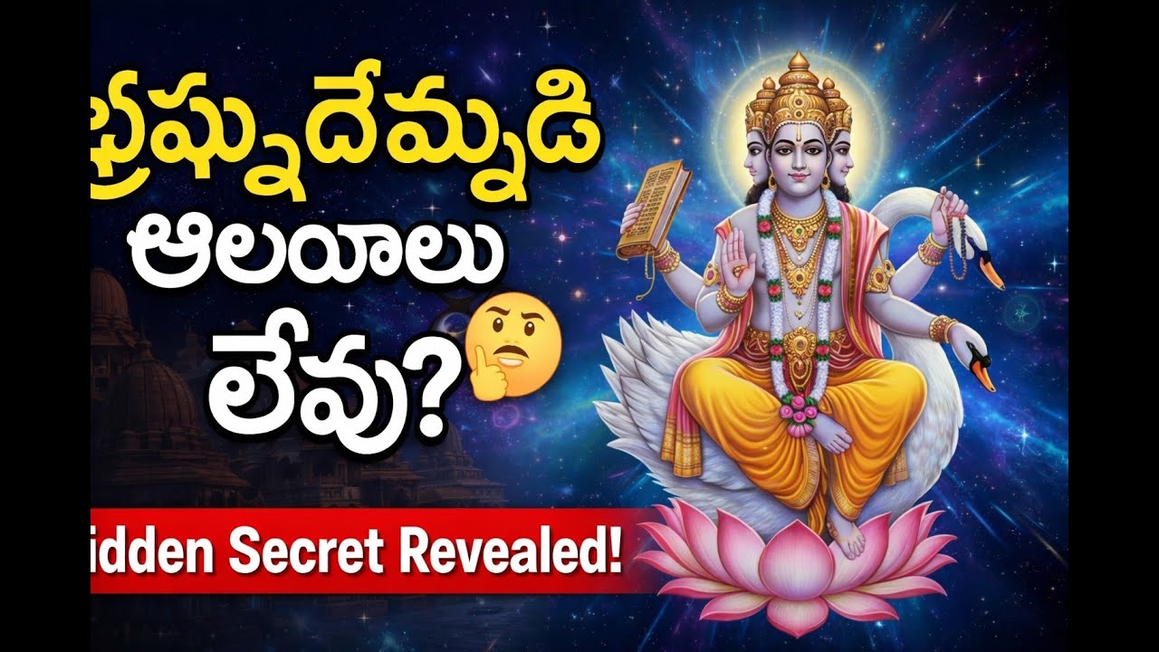 బ్రహ్మదేవుడికి భూలోకంలో గుడులు ఎందుకు లేవు? | Why Lord Brahma Has No ...