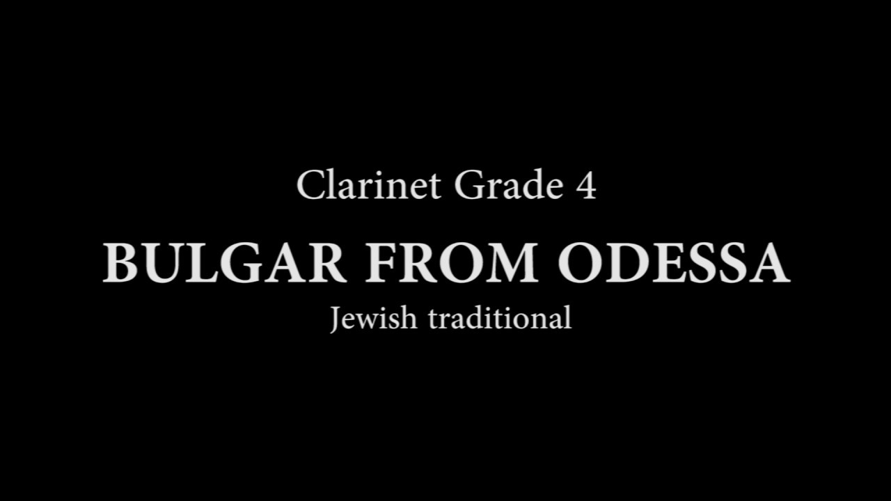 Bulgar from Odessa for Clarinet and Piano